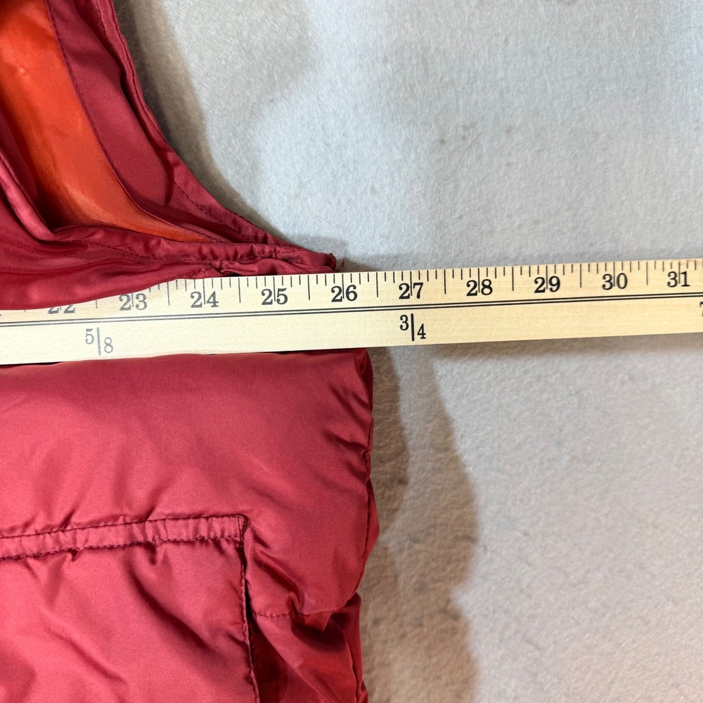 ST JOHNS BAY Puffer Vest Red Orange‎ Lined Full Zip Pockets X Large - Picture 10 of 11